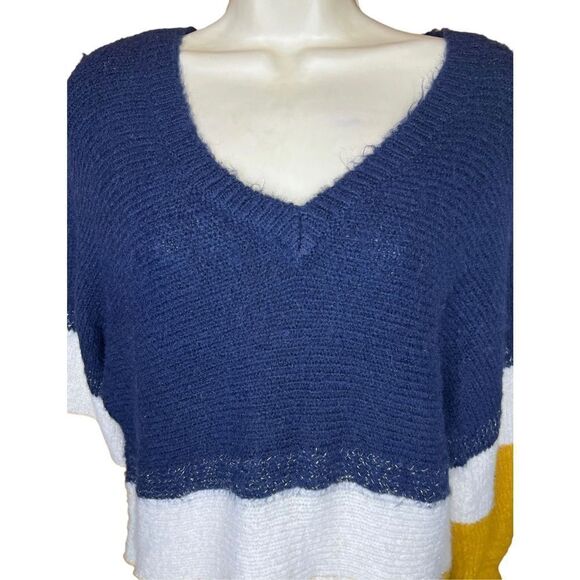 1. State Color Block in Navy, White & Mustard with Sparkle NWT Size XS - Picture 4 of 10